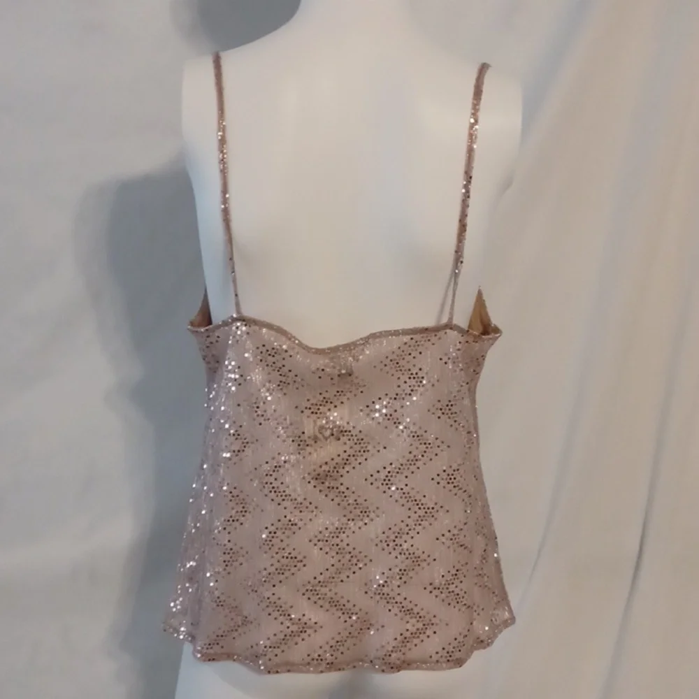 Miss Selfridge Sequin Embellished Spaghetti Strap Top New - Picture 5 of 7